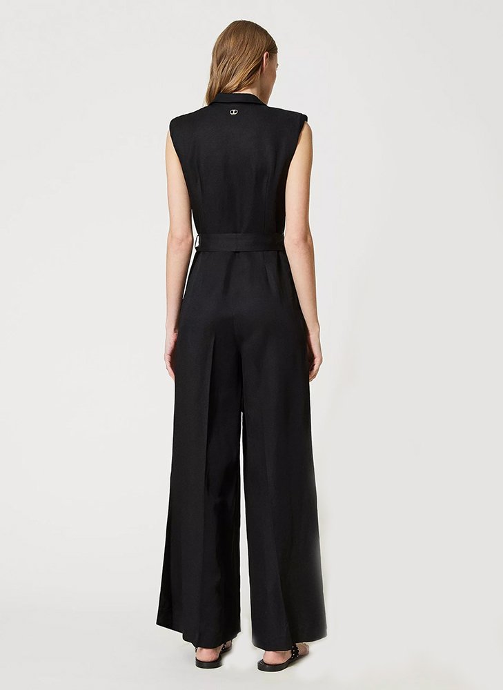 Sleeve Polyester Blend Jumpsuit - Image 2