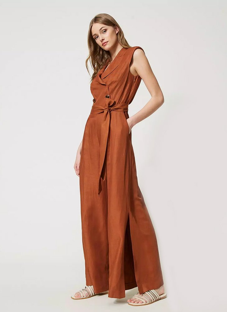 Sleeve Polyester Blend Jumpsuit - Image 8